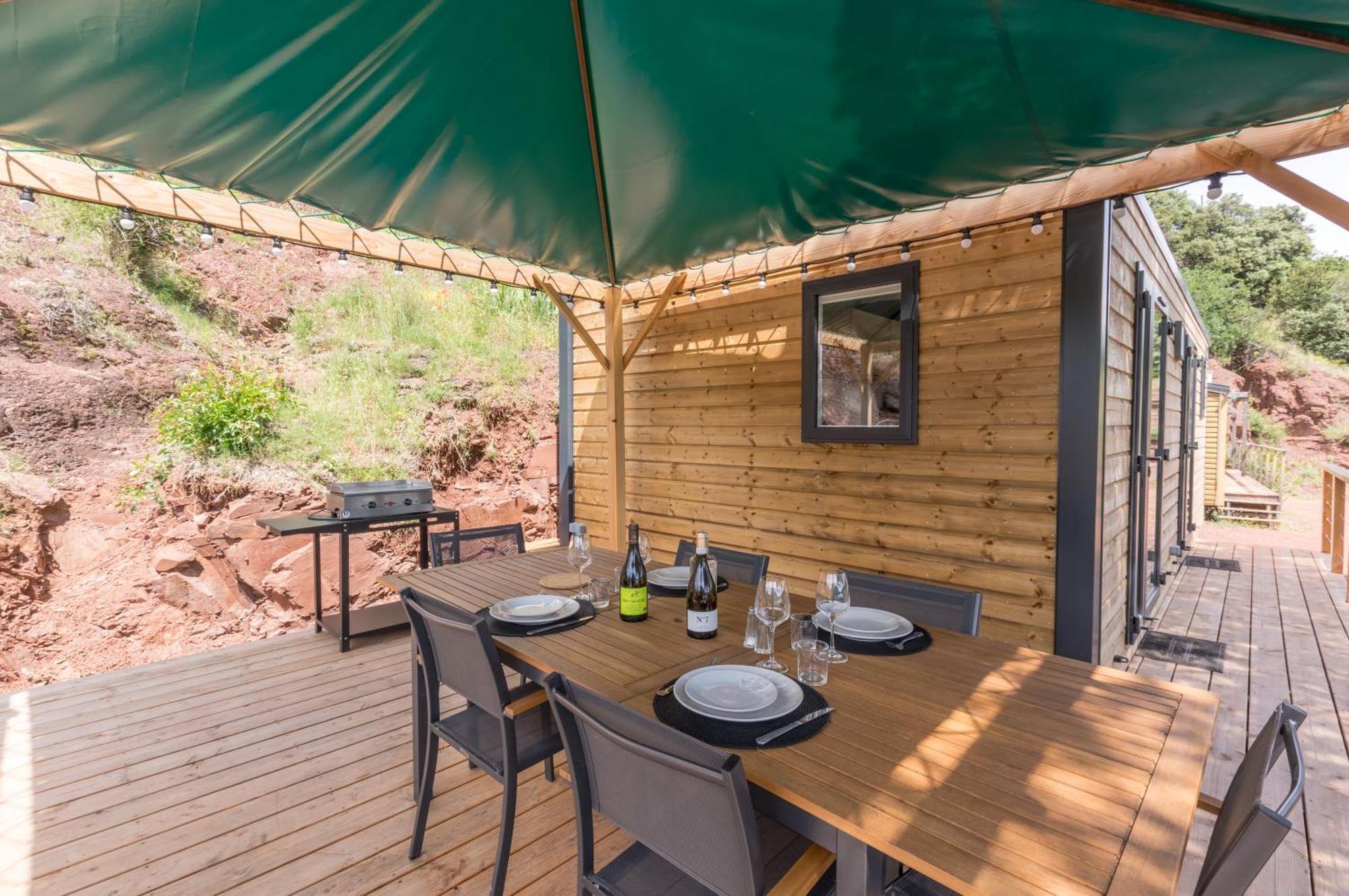 Camping Le Mas De Riri Celles  Экстерьер фото